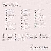 Loved Morse Code Necklace - Dainty 14K Gold & Silver Jewelry by Olivia Cactus