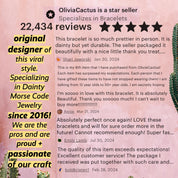 Loved Morse Code Necklace - Dainty 14K Gold & Silver Jewelry by Olivia Cactus