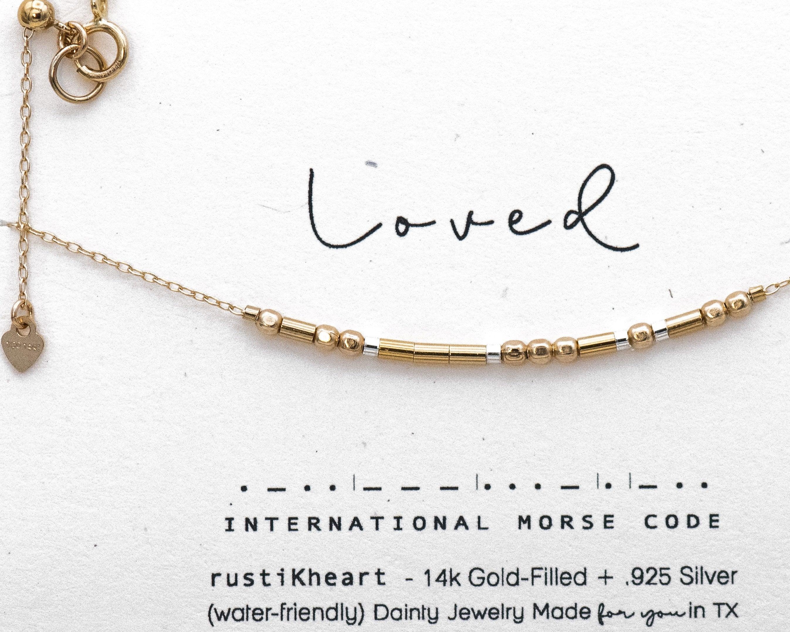 Loved Necklace Gold - Lola Morse and Dainty Jewelry by Olivia Cactus