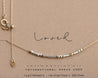 Loved Necklace Gold - Zuri Morse and Dainty Jewelry by Olivia Cactus