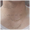 Loved Necklace Gold - Lola Morse and Dainty Jewelry by Olivia Cactus