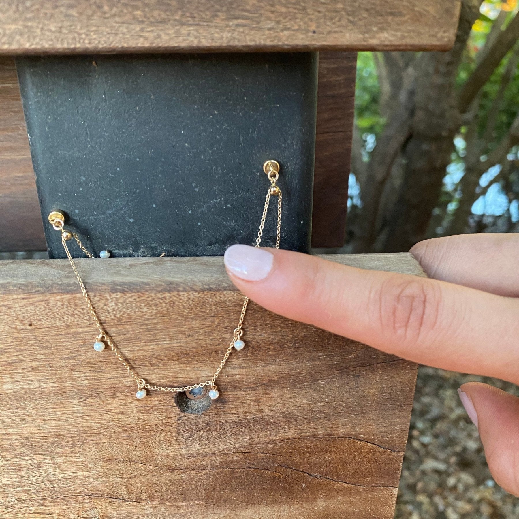 Macarena Pearls Bracelet - Dainty 14K Gold & Silver Jewelry by Olivia Cactus