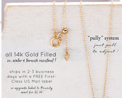 Macarena Tiny Pearls Necklace - Dainty 14K Gold & Silver Jewelry by Olivia Cactus