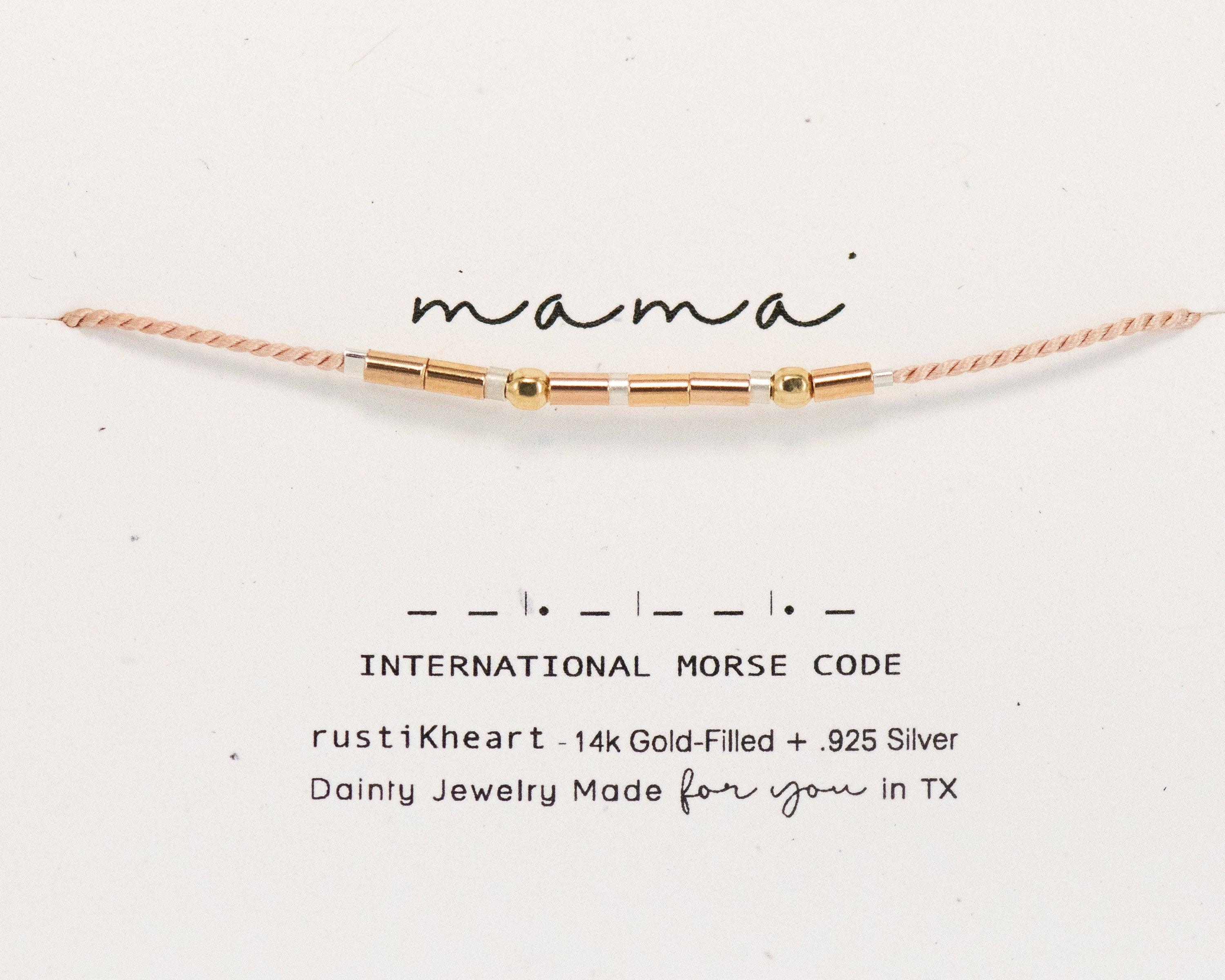 Mama Bracelet - Nala Morse and Dainty Jewelry by Olivia Cactus