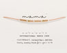 Mama Bracelet - Nala Morse and Dainty Jewelry by Olivia Cactus