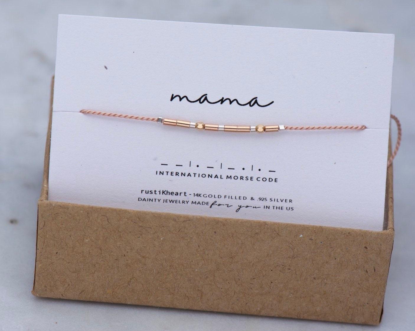 Mama Bracelet - Nala Morse and Dainty Jewelry by Olivia Cactus