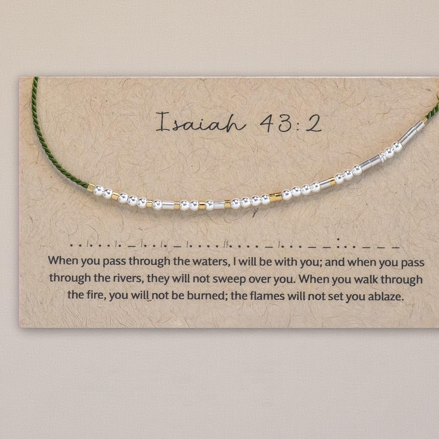 Matthew 11:28 Morse Code Bracelet - Dainty 14K Gold & Silver Jewelry by Olivia Cactus