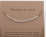Matthew 19:6 Morse Code Bracelet