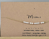 Mimi Morse Code Bracelet