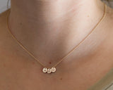 MOM Letter Discs Necklace