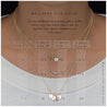 MOM Letter Discs Necklace Morse and Dainty Jewelry by Olivia Cactus