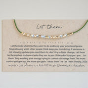 Morse Code Bracelet w/ Swarovski Crystals - Dainty 14K Gold & Silver Jewelry by Olivia Cactus