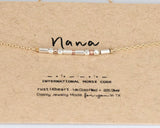 Nana Morse Code Bracelet