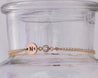 Nasreen Bracelet • Gold Initial Bracelet Morse and Dainty Jewelry by Olivia Cactus