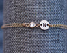 Nasreen Bracelet • Gold Initial Bracelet Morse and Dainty Jewelry by Olivia Cactus