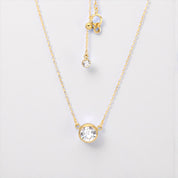 Nasreen Necklace - Gold - Dainty 14K Gold & Silver Jewelry by Olivia Cactus