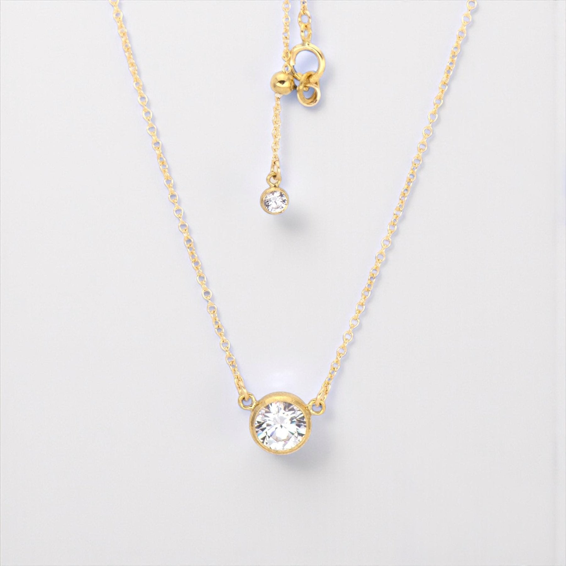 Nasreen Necklace - Gold - Dainty 14K Gold & Silver Jewelry by Olivia Cactus