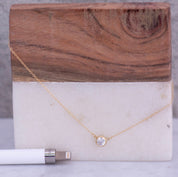 Nasreen Necklace, Silver - Dainty 14K Gold & Silver Jewelry by Olivia Cactus