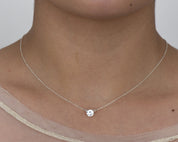 Nasreen Necklace, Silver - Dainty 14K Gold & Silver Jewelry by Olivia Cactus