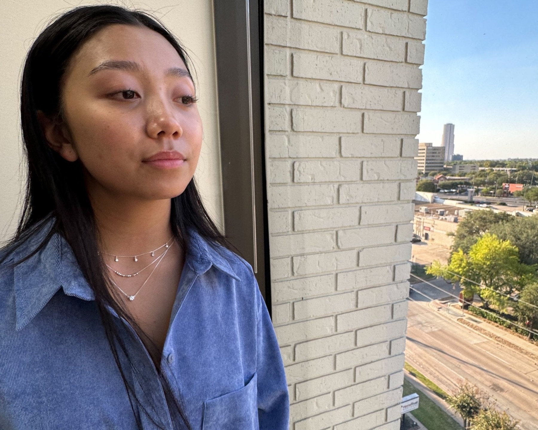 Nasreen Necklace, Silver - Dainty 14K Gold & Silver Jewelry by Olivia Cactus