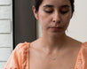 Nasreen Necklace, Silver Morse and Dainty Jewelry by Olivia Cactus