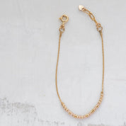 Philippians 4: 6 - 7 Morse Code Bracelet - Dainty 14K Gold & Silver Jewelry by Olivia Cactus