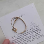 Philippians 4: 6-7 Morse Code Bracelet