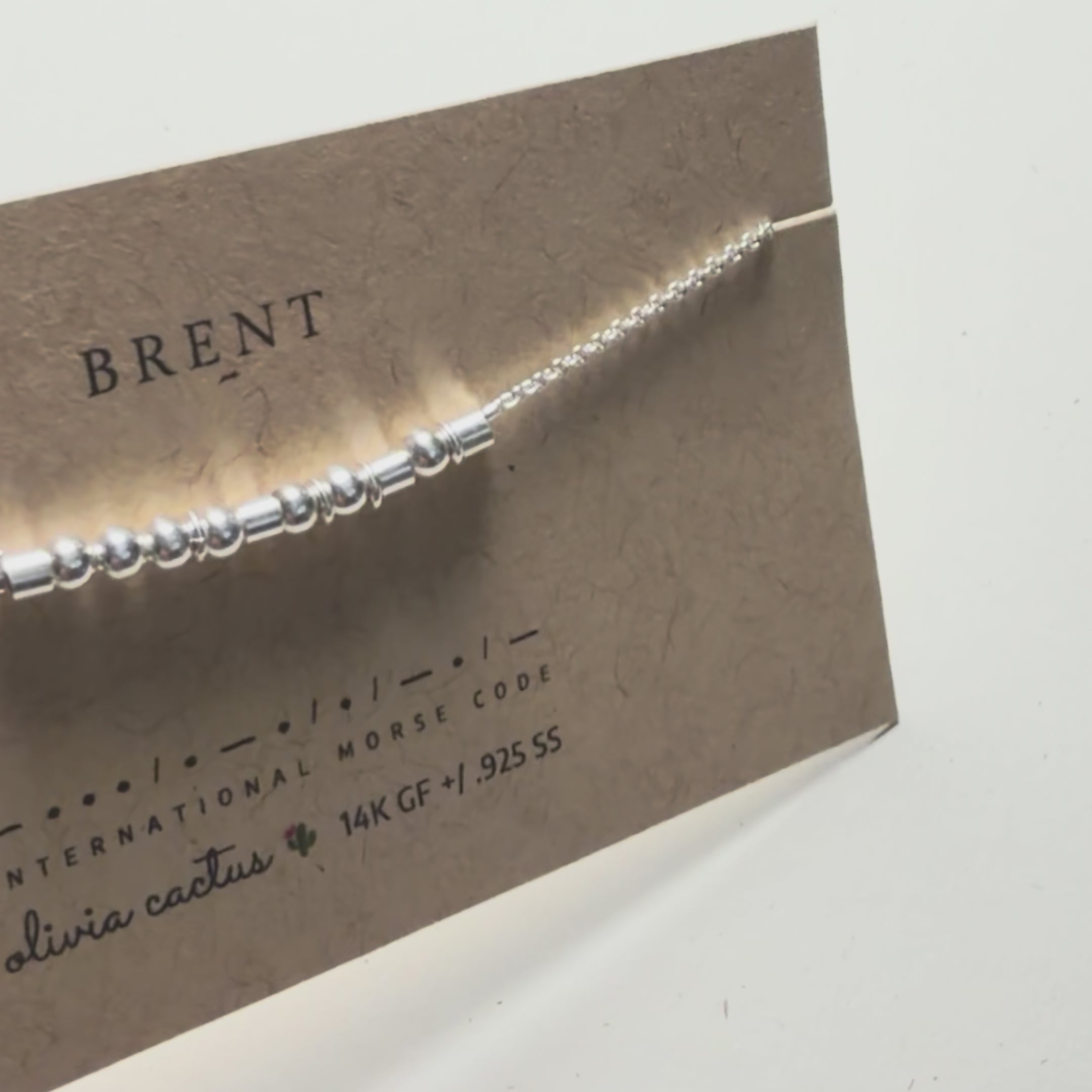 Extra Bold Silver Morse Code Necklace, Customizable