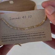 Isaiah 41:10 Morse Code Bracelet