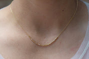 Psalms 27 Morse Code Necklace - Dainty 14K Gold & Silver Jewelry by Olivia Cactus