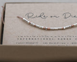 Ride Or Die Morse Code Bracelet