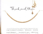 Ride Or Die Morse Code Necklace - Dainty 14K Gold & Silver Jewelry by Olivia Cactus