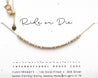 Ride Or Die Morse Code Necklace Morse and Dainty Jewelry by Olivia Cactus