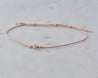 Rose Gold 81B on Silk Morse and Dainty Jewelry by Olivia Cactus