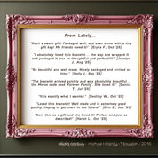 Rose Gold Friendship Morse Bracelet - Dainty 14K Gold & Silver Jewelry by Olivia Cactus