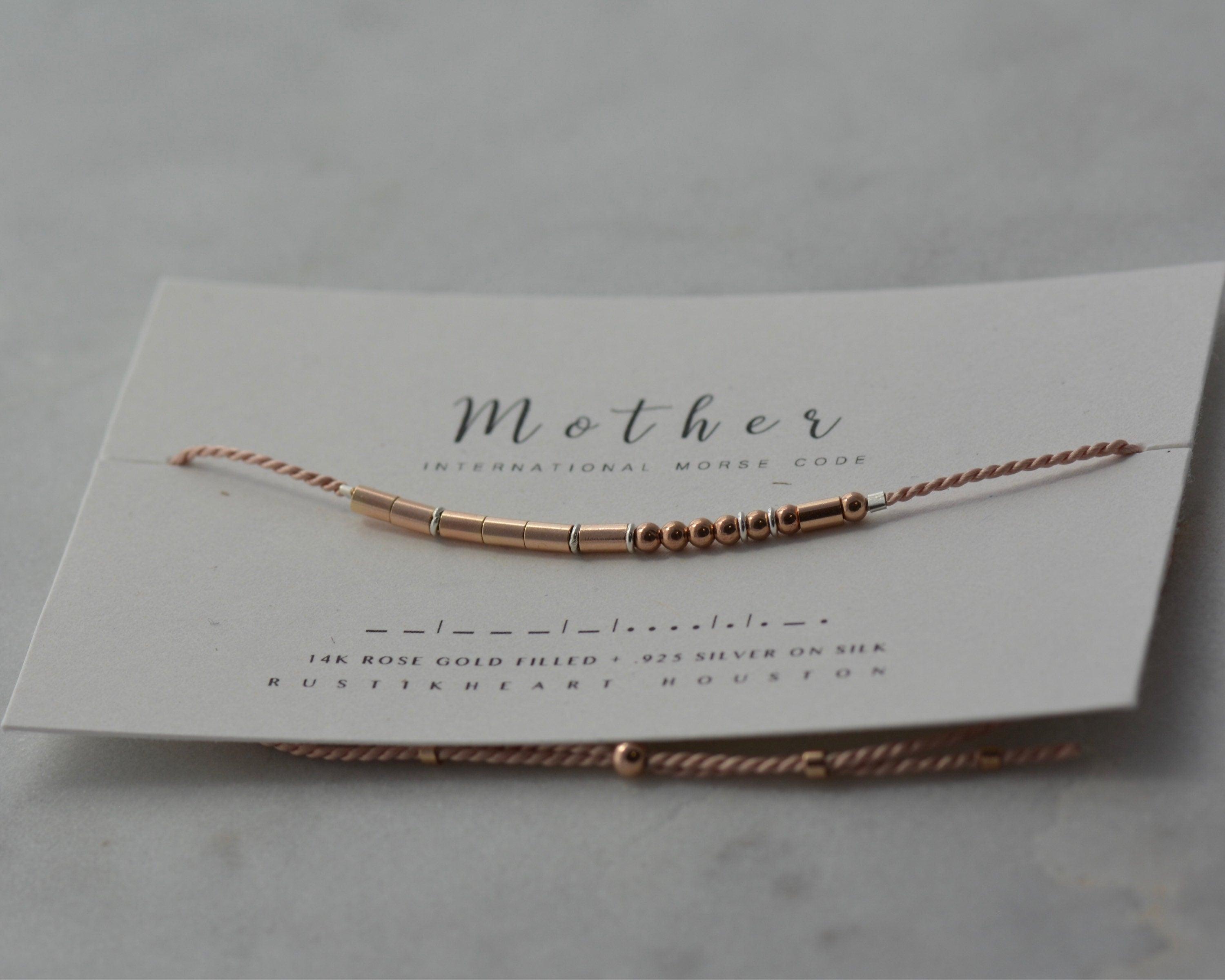Rose Thin, SS Tiny Hoop Morse and Dainty Jewelry by Olivia Cactus