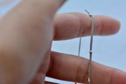 Rose Thin, SS Tiny Hoop Morse and Dainty Jewelry by Olivia Cactus