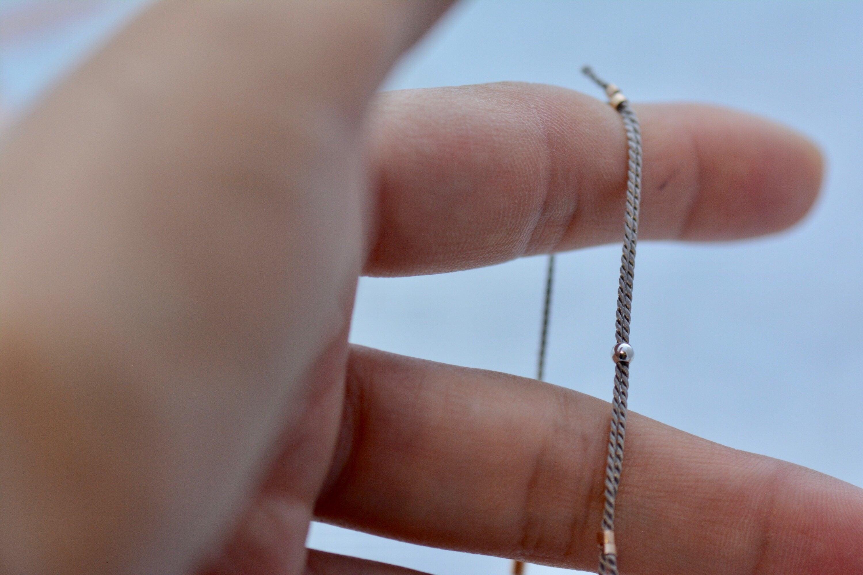 Rose Thin, SS Tiny Hoop Morse and Dainty Jewelry by Olivia Cactus