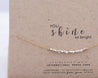 Shine Morse Code Necklace Morse and Dainty Jewelry by Olivia Cactus