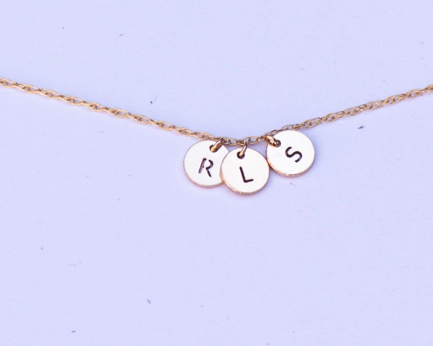 SINGLE ADD-on letter charms rkh98 for adding to existing order of separate Necklace or Convertible Anklet listings from our shop Morse and Dainty Jewelry by Olivia Cactus