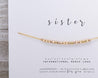 Sister Morse Code Necklace Morse and Dainty Jewelry by Olivia Cactus