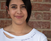 Sister Morse Code Necklace - Dainty 14K Gold & Silver Jewelry by Olivia Cactus