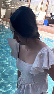 Sister Morse Code Necklace - Dainty 14K Gold & Silver Jewelry by Olivia Cactus