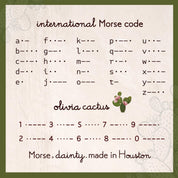 Sisters Morse Code Bracelet - Dainty 14K Gold & Silver Jewelry by Olivia Cactus