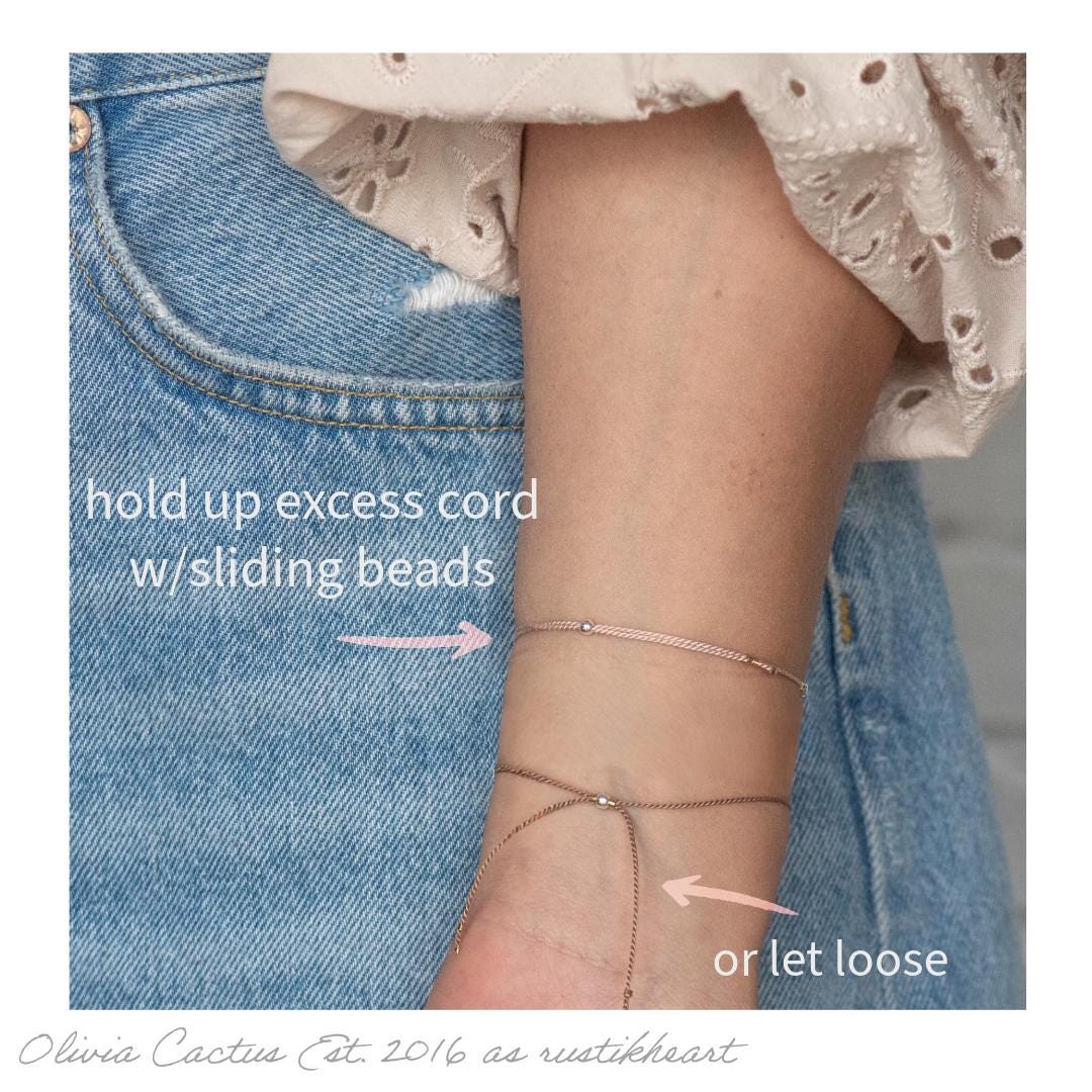 Sisters Morse Code Bracelet - Dainty 14K Gold & Silver Jewelry by Olivia Cactus