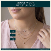 Custom Morse Code Necklace, Gold