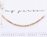My Person Morse Code Necklace