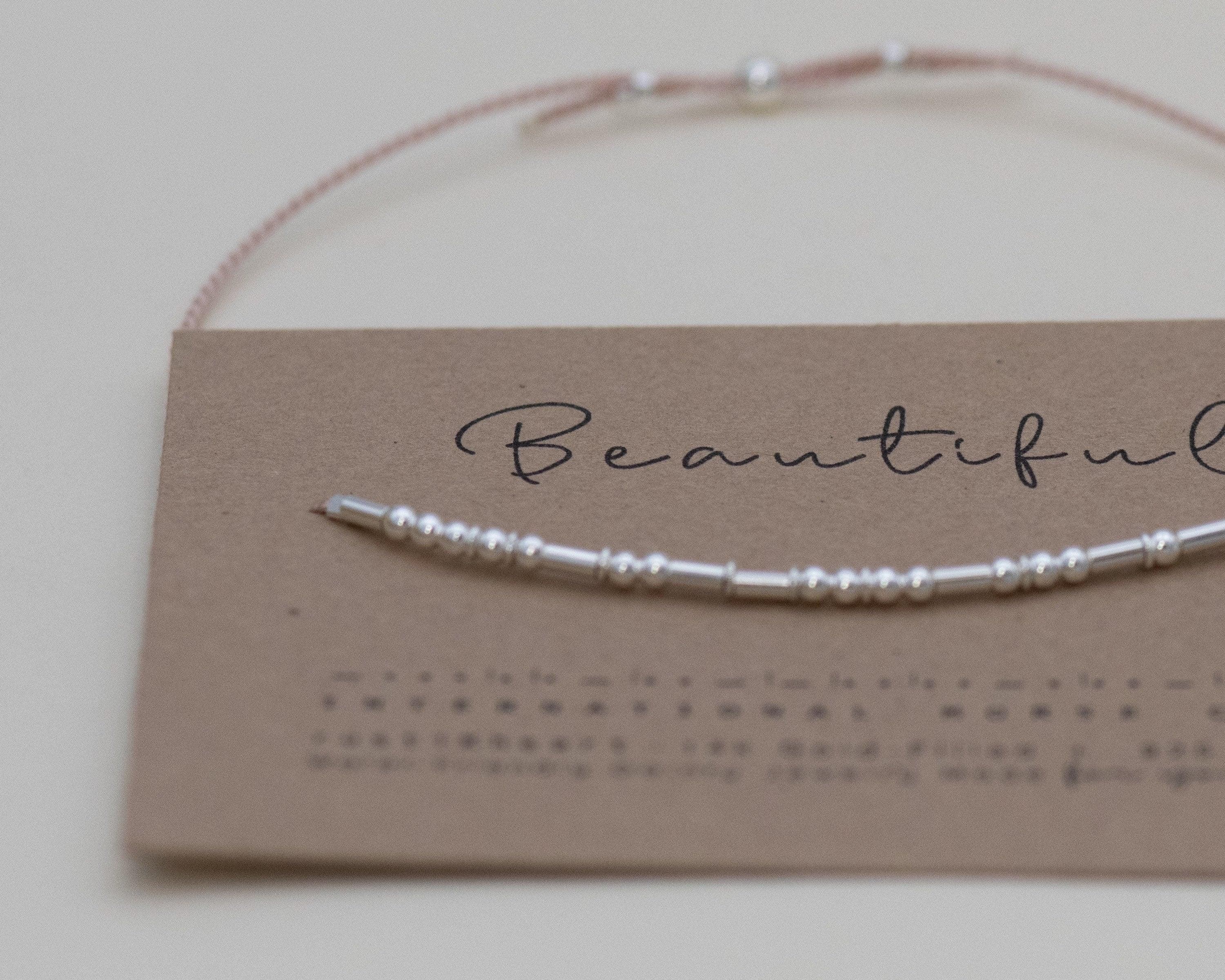 SS Thin, Tiny Hoop Sp Morse and Dainty Jewelry by Olivia Cactus