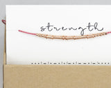 Strength Morse Code Bracelet