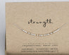 Strength Morse Code Necklace Morse and Dainty Jewelry by Olivia Cactus